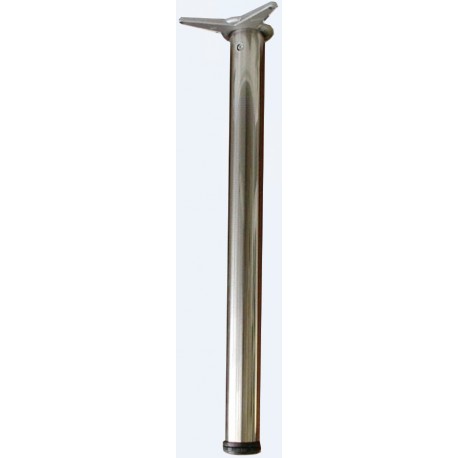 stolová noha pr. 60mm, výška 710mm Ni-kartáč "S", Cr-sat