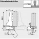 BLUM pant CLIP top Blumotion 110° polonaložený