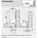 BLUM pant CLIP top Blumotion 110° vložený