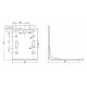 úhelník s prolisem ZK - 90x90x65/ 2,5mm